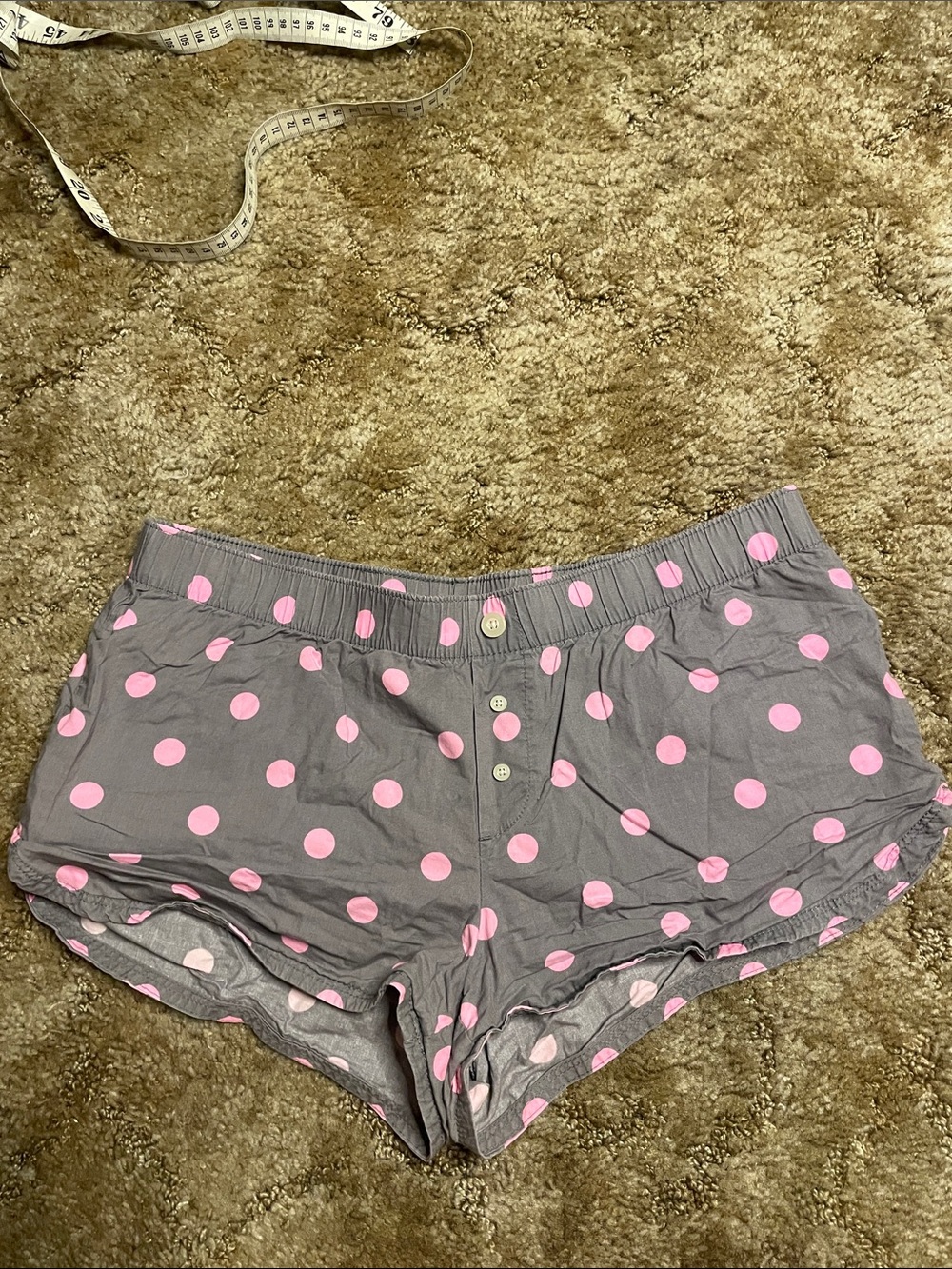 Xhilaration Gray Polka Dot Sleep‎ Shorts Size Medium